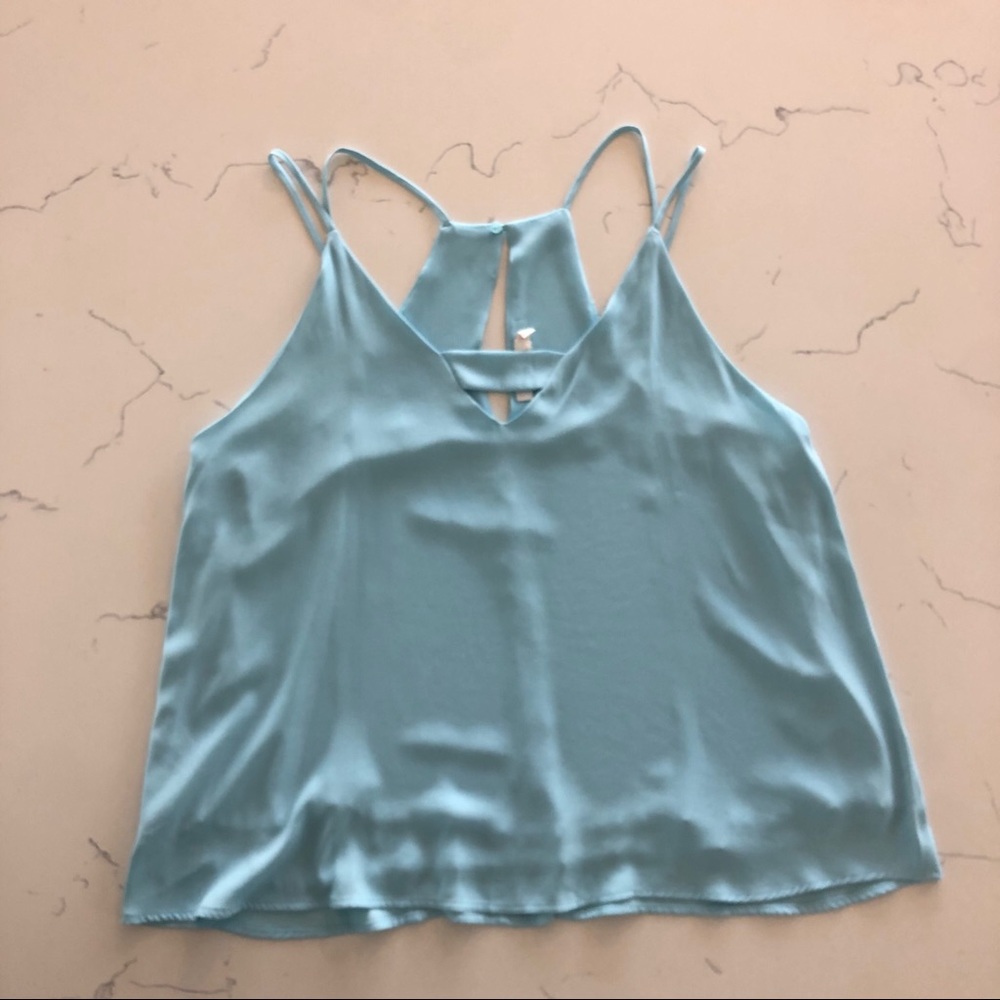 Lush Light blue tank blouse